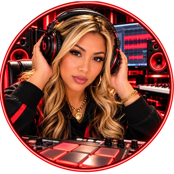 Brand Artist Coalition producer in the studio