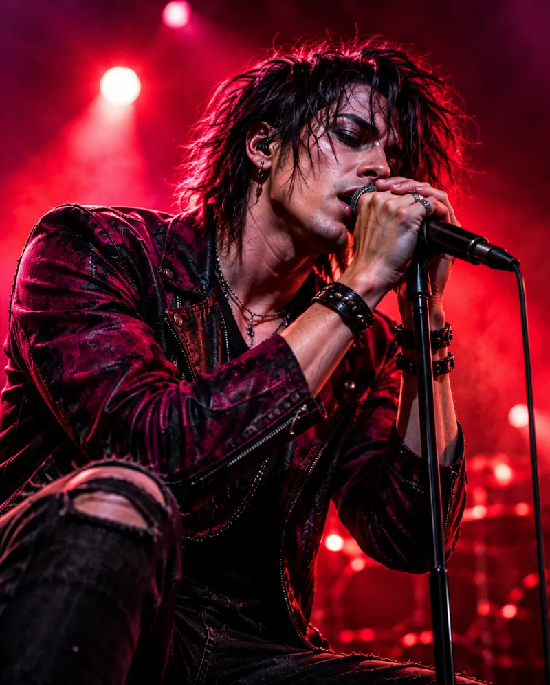 alternative music artist performing on stage