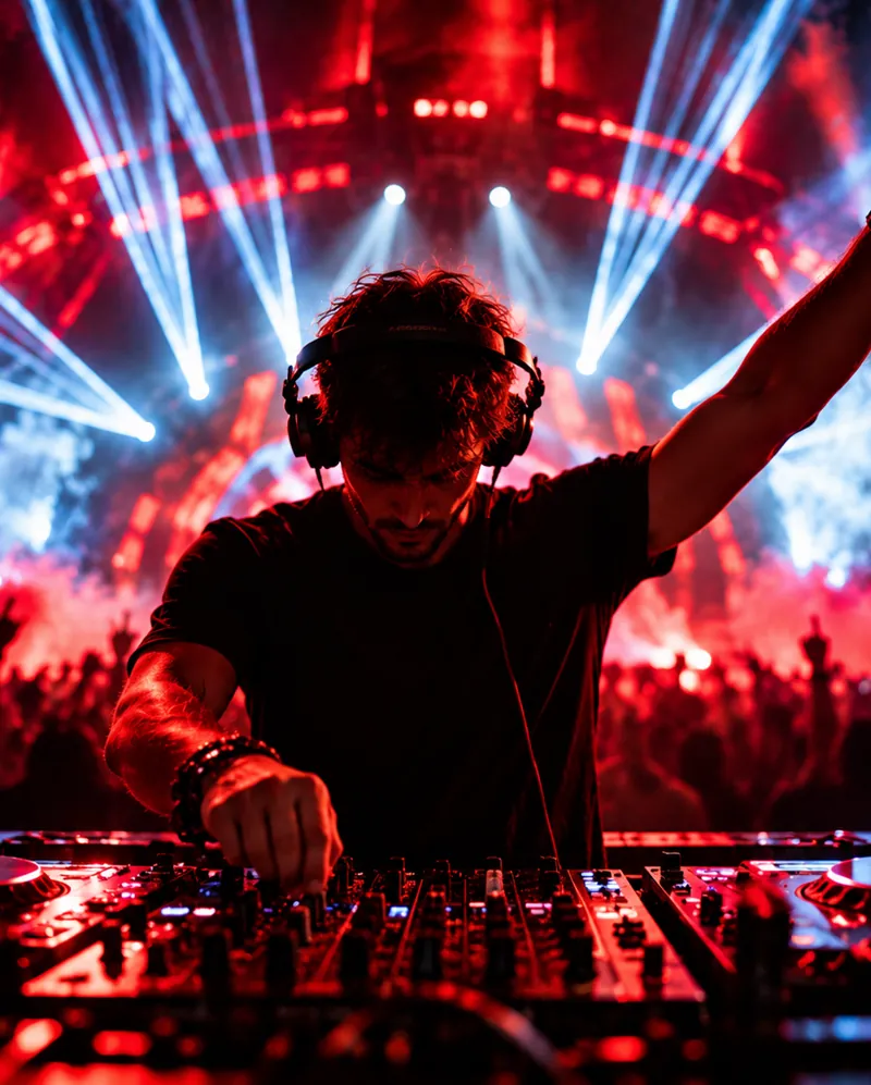 edm music artist performing on stage